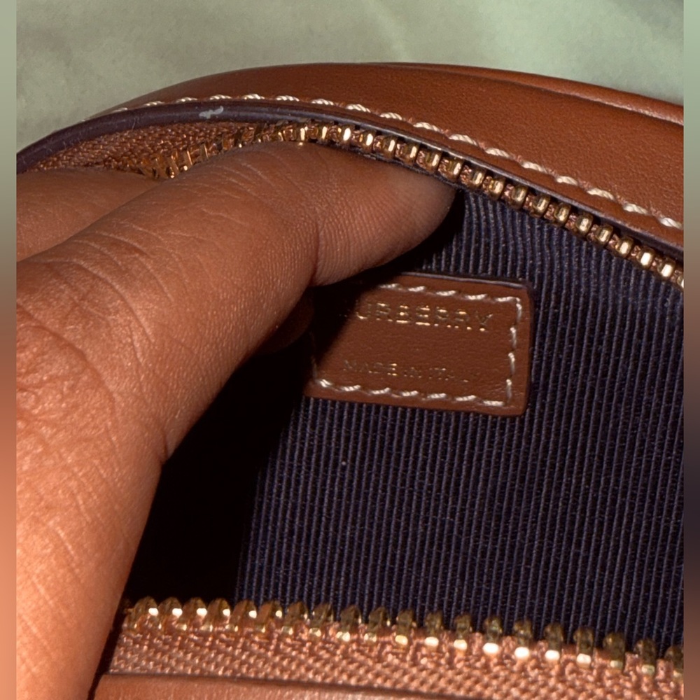 Authentic Burberry Louise Canvas Round Belt Bag - Picture 5 of 8